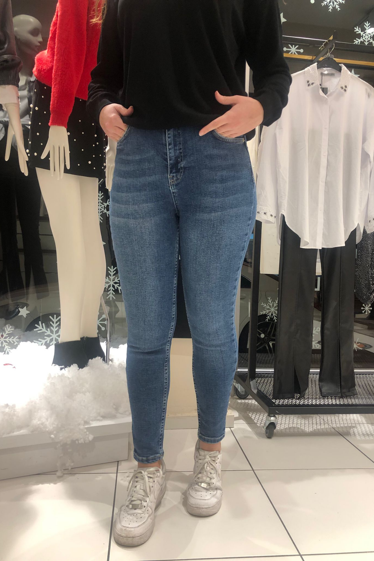 Yüksek Bel Pover Likra Pantolon