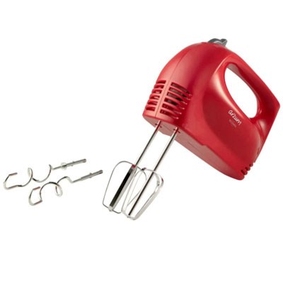 Arzum Ecomix AR1123 300W - 7 Hız Ayarı - Hamur & Çırpıcı Kırmızı El Mikseri Seti