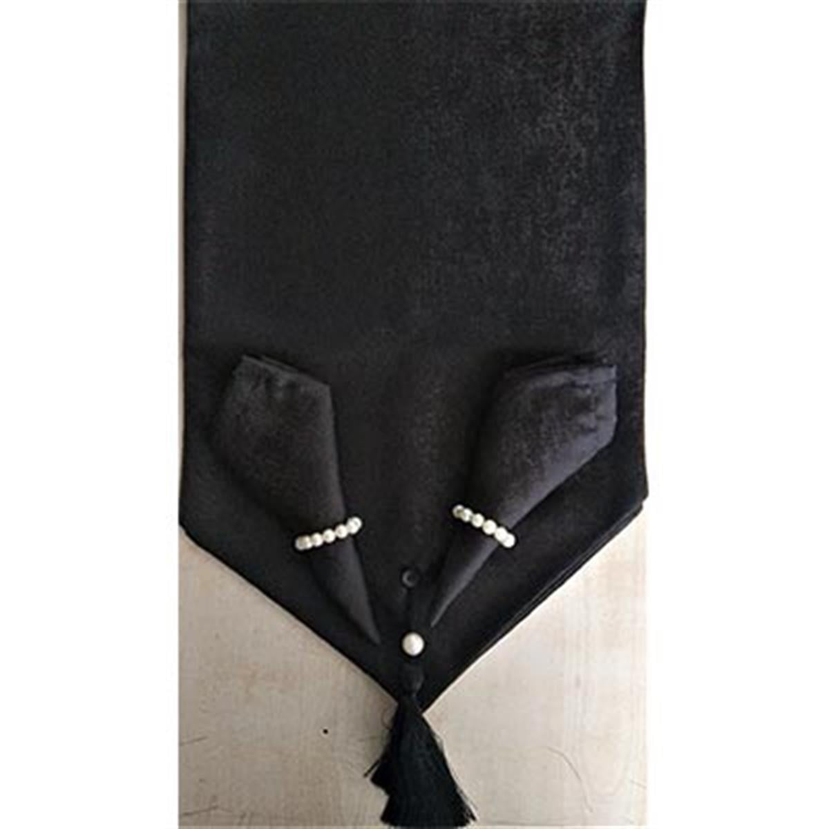 ATAK RUNNER MASA SETİ SİMELA SİYAH