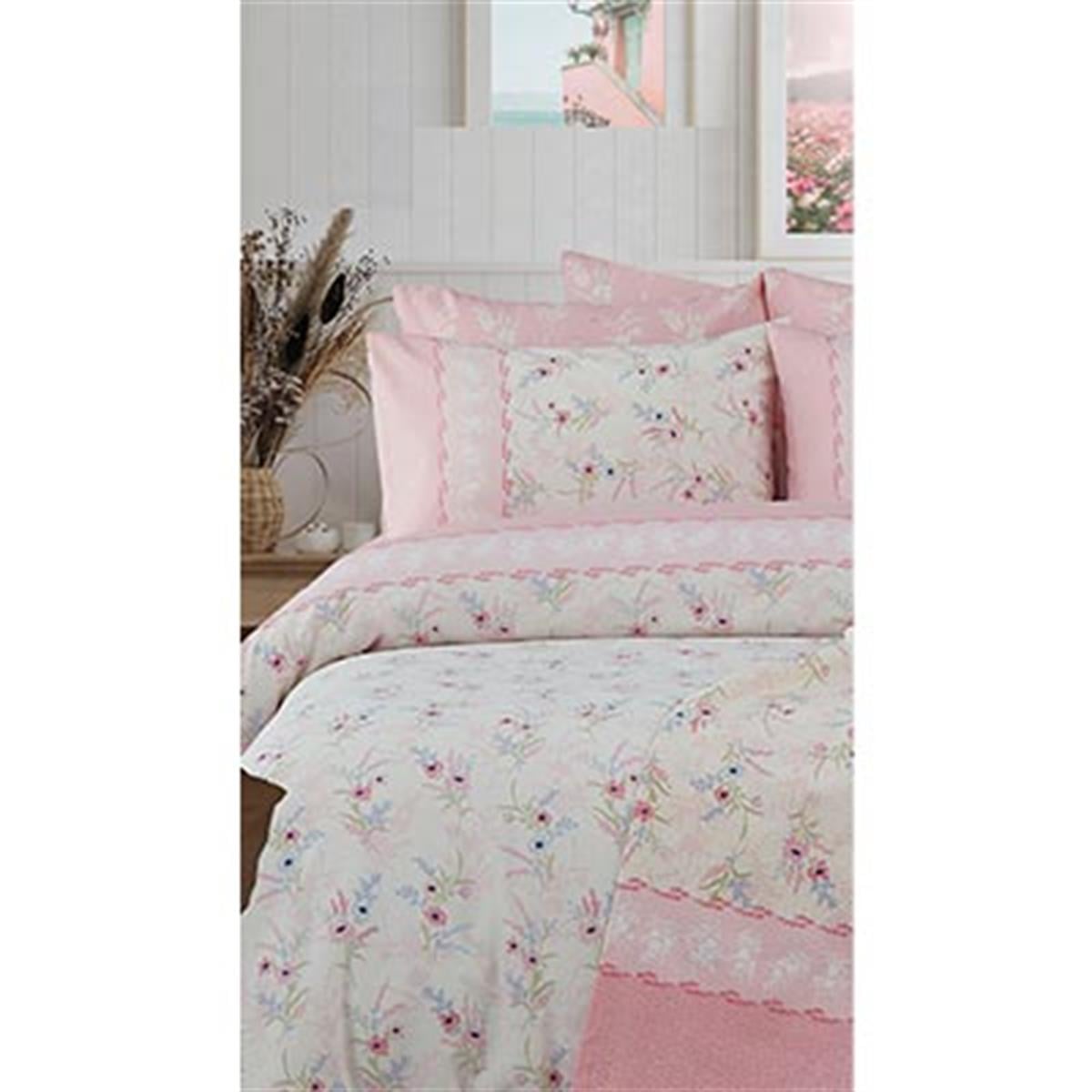 Cotton Life Çift Kişilik Nevresim Takımı Florens Pembe