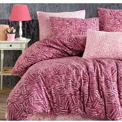 COTTON LİFE TEK KİŞİLİK NEVRESİM TAKIMI MOODS BORDO (KUTULU)