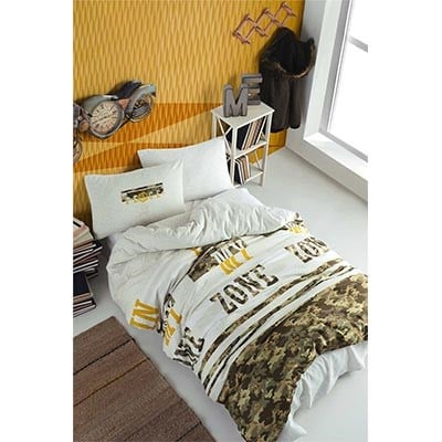 COTTON LİFE TEK KİŞİLİK NEVRESİM TAKIMI FREEZONE HAKİ (KUTULU)