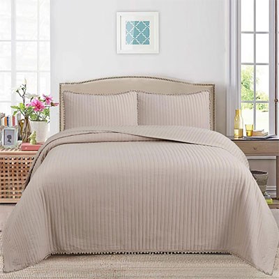 Dainty Home Çift Kişilik Yatak Örtüsü Melody Cappuccino