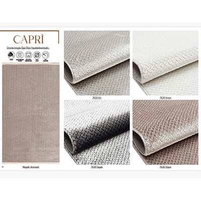 Dainty Home Halı 80X150 Capri Siyah 7630