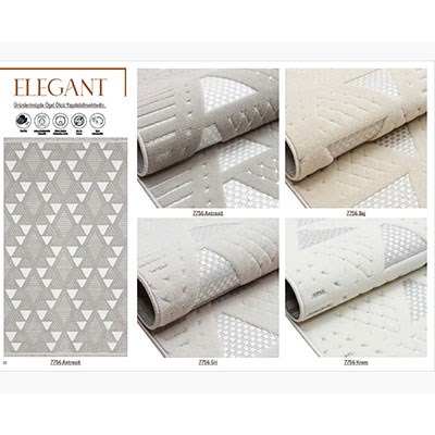 Dainty Home Halı 80X150 Elegant Antrasit 7756
