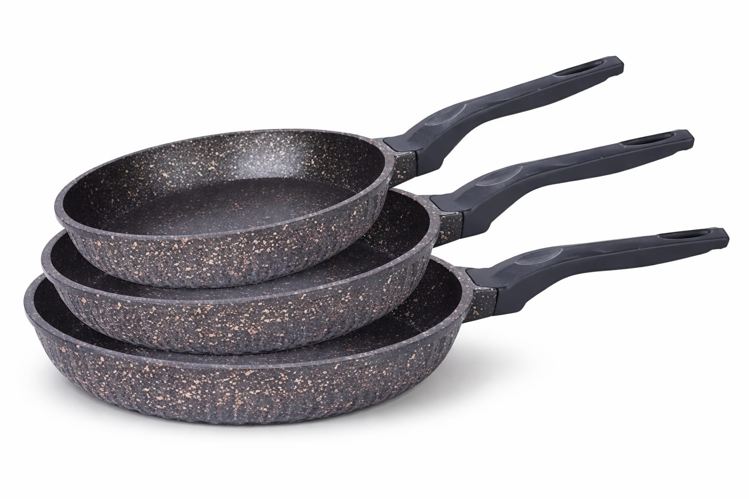 FMS 3'lü Döküm Tava Seti 20-24-28Cm Siyah