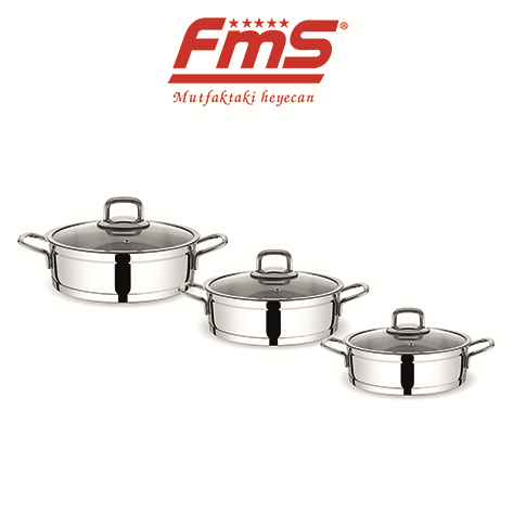 FMS 6 Parça Silindir Çelik Omlet Set