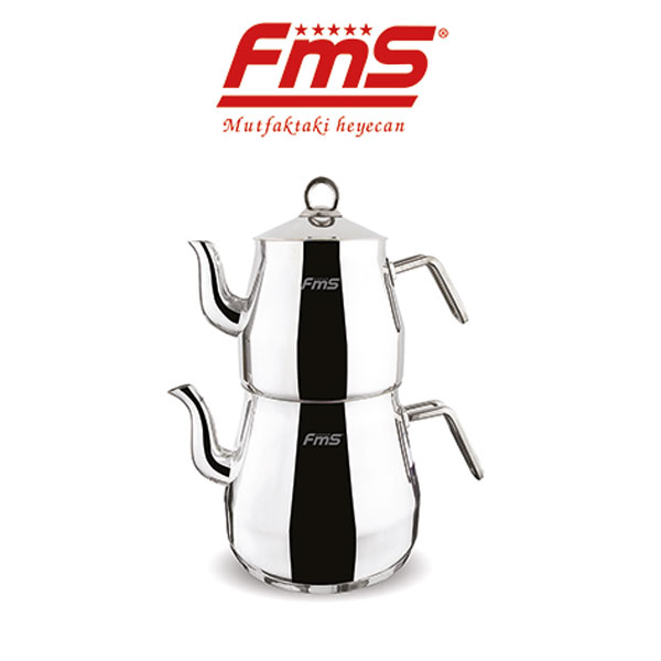FMS Mega Jumbo Çelik Çaydanlık Takımı