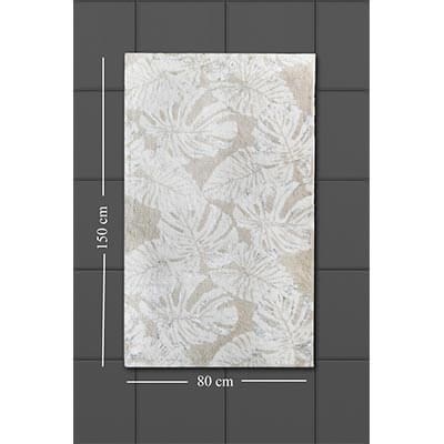 HIC&W Amazon Pamuk Viskon Banyo Paspası 80x150 Ekru