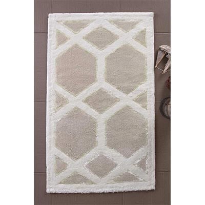 HIC&W Uniq Pamuk Viskon Banyo Paspası 80x150 Bej