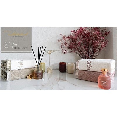 İyi Geceler İstanbul 2 Lİ Havlu 50*90 Kokulu Set Dafne Gül Kurusu
