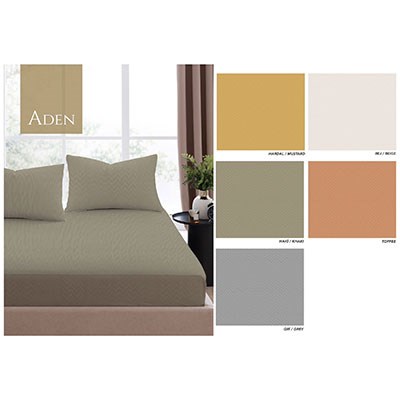 İyi Geceler İstanbul Çift Kişilik Fitted Çarşaf Fusion Aden Toffee