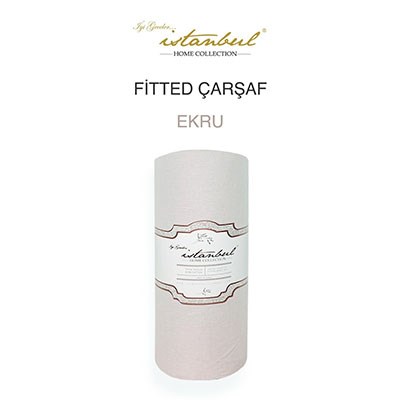 İyi Geceler İstanbul Çift Kişilik Fitted Çarşaf 180*200 Ekru