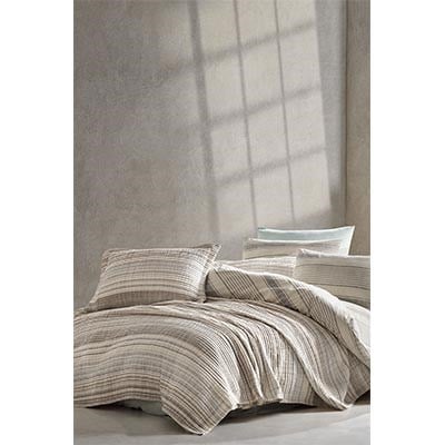 İYİ GECELER İSTANBUL ÇİFT KİŞİLİK YATAK ÖRTÜSÜ NEVRESİM SETİ NATURALİST MİNT