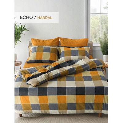 İyi Geceler İstanbul Flanel Tek Kişilik Nevresim Takımı Echo Hardall