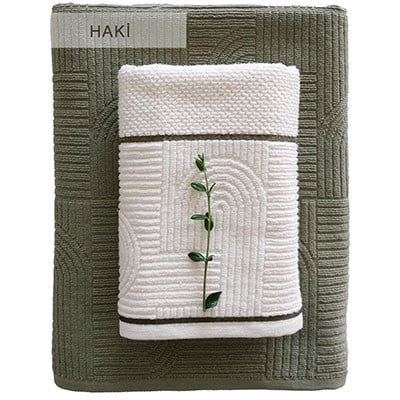 İyi Geceler İstanbul Havlu 2 Lİ Set Babil Haki