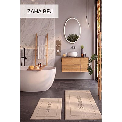 İyi Geceler İstanbul Klozet Takımı Nakışlı Zaha Bej