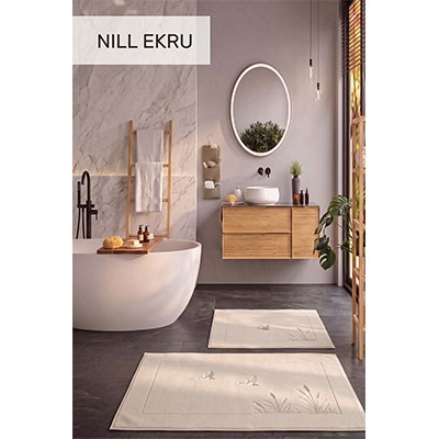 İyi Geceler İstanbul Klozet Takımı Nakışlı Nill Ekru