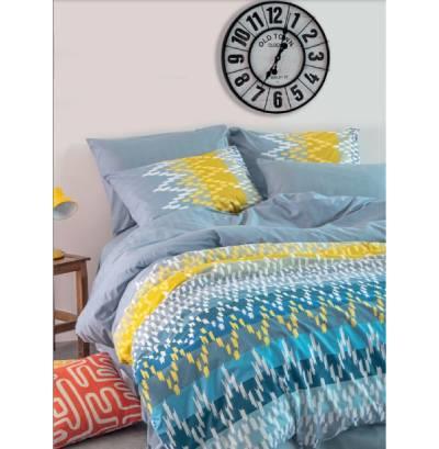 İyi Geceler İstanbul Percale Tek Kişilik Nevresim Takımı Lara Mavi