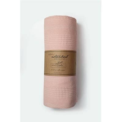 İyi Geceler İstanbul Pure Simple Çift Kişilik Pike Pembe