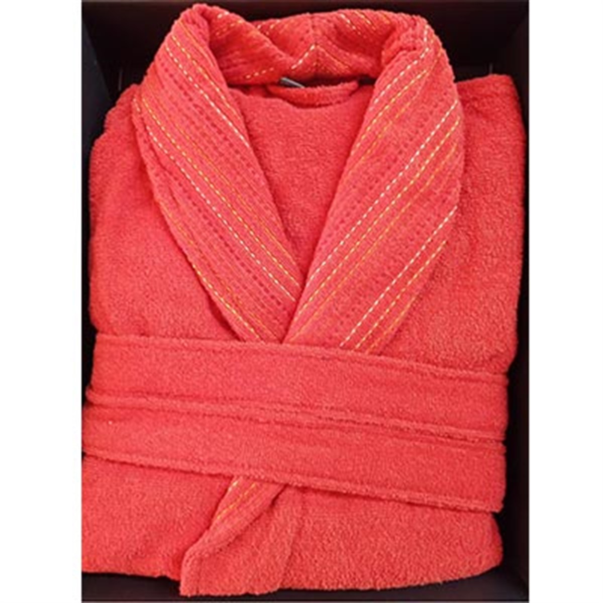 İYİ GECELER İSTANBUL TEK BORNOZ İN LİNE CORAL S/M
