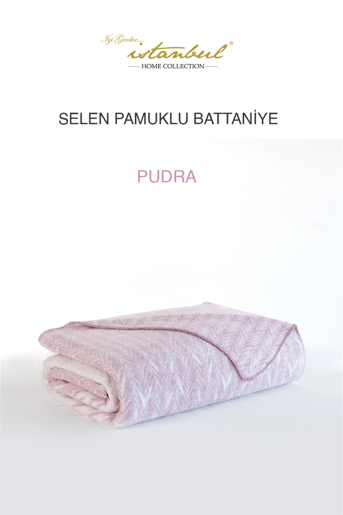 İyi Geceler İstanbul Tek Kişilik Battaniye Selen Pudra