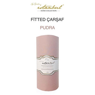 İyi Geceler İstanbul Tek Kişilik Fitted Çarşaf Pudra
