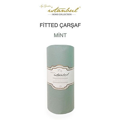 İyi Geceler İstanbul Tek Kişilik Fitted Çarşaf Mint