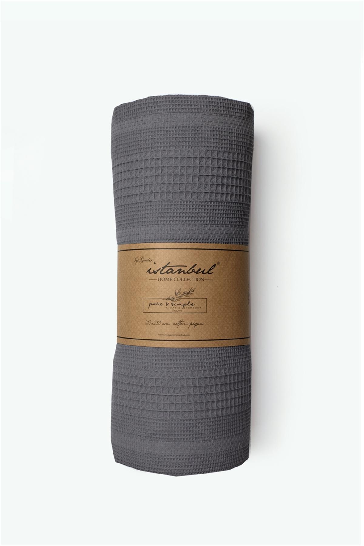 İyi Geceler İstanbul Tek Kişilik Tek Pike Pure Simple Antrasit