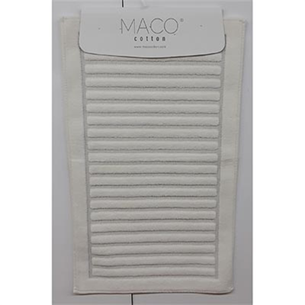 MACO COTTON KLOZET TAKIMI MAKARNA ÇİZGİLİ BEJ