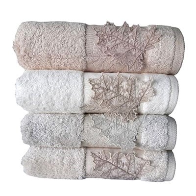 Pupilla Bambu Nakışlı 6 Lı Paket El-Yüz Havlu Seti 50*90 Janet 1068