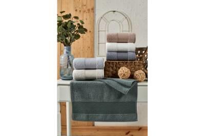 Şikel 6'Lı Paket Banyo Cotton Havlu Alvin 90*150 Cm