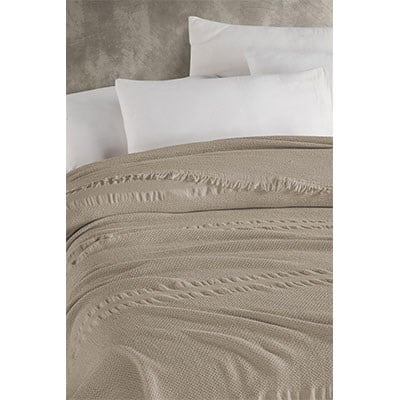 Şıkel Çift Kişilik Tek Pike 220X240 Derin Bej