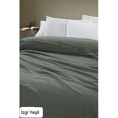 Şıkel Çift Kişilik Tek Pike 220X240 İzgi Yeşil