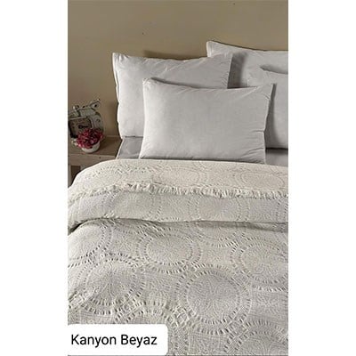 Şıkel Çift Kişilik Tek Pike 220X240 Kanyon Beyaz