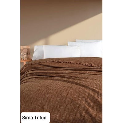 Şıkel Çift Kişilik Tek Pike 220X240 Sima Tütün