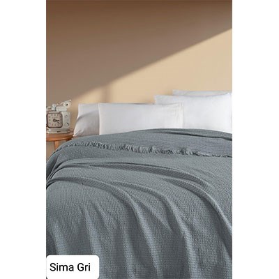 Şıkel Çift Kişilik Tek Pike 220X240 Sima Gri
