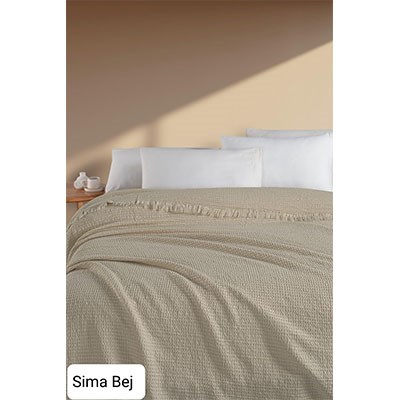 Şıkel Çift Kişilik Tek Pike 220X240 Sima Bej