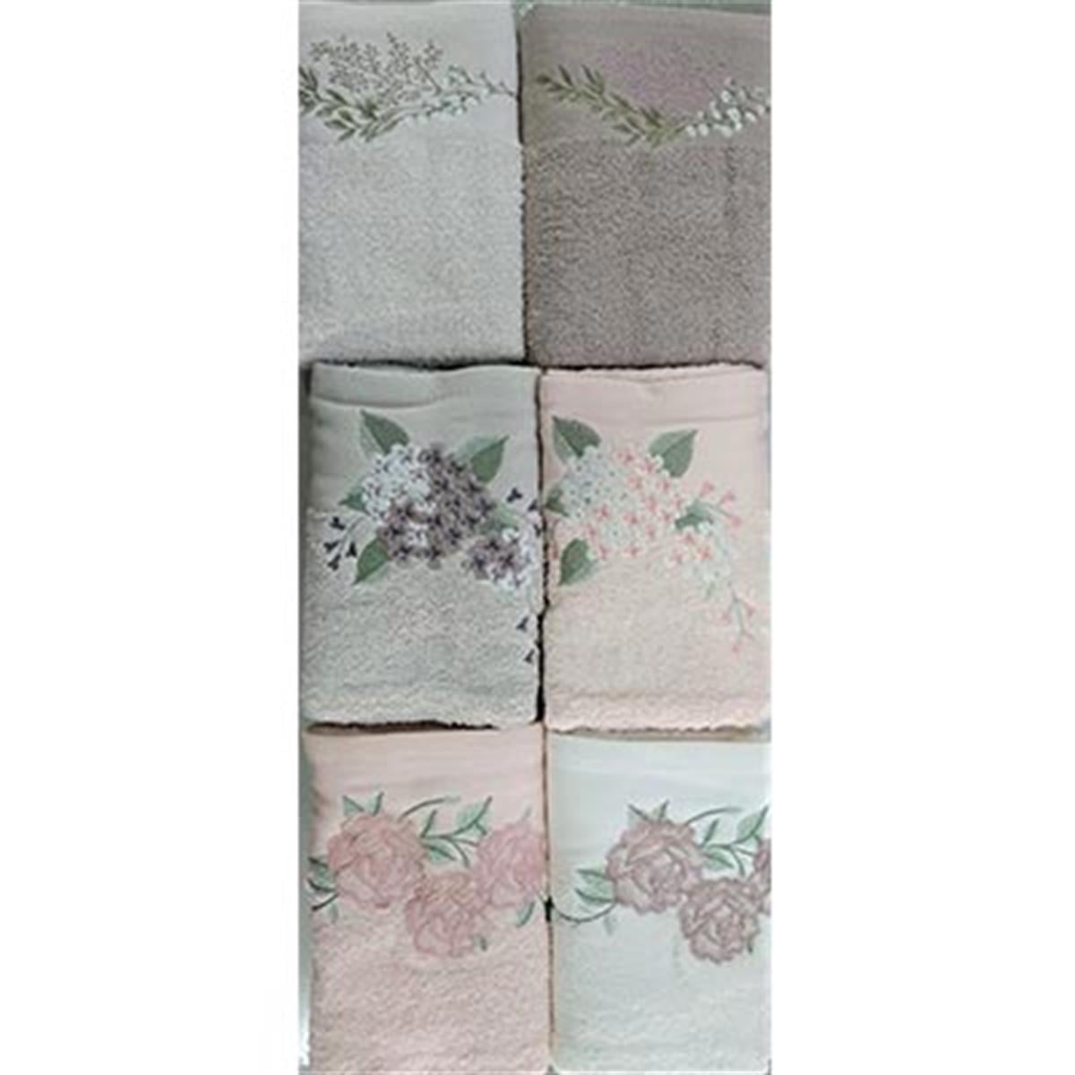 ŞIKEL COTTON 6'LI HAVLU 50*90 ELİT NAKIŞLI