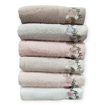 Şıkel Cotton Havlu 50*90 Elit Nakışlı RosAlinda