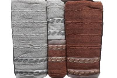 Şıkel Hamam Takımı Penye Şaika Gri-Kiremit