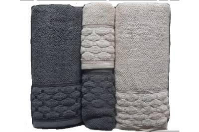 Şıkel Hamam Takımı Penye Silver Antrasit-Ekru