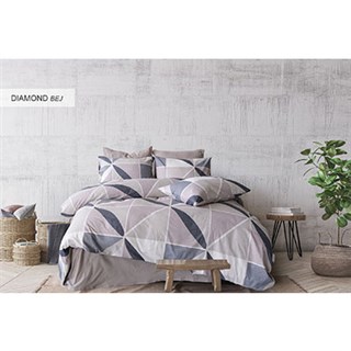 Cotton Life Çift Kişilik Nevresim Takımı Diamond Bej