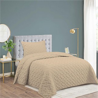 Dainty Home Çift Kişilik Yatak Örtüsü Milena Vizon