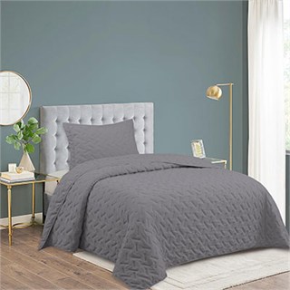 Dainty Home Çift Kişilik Yatak Örtüsü Milena Antrasit