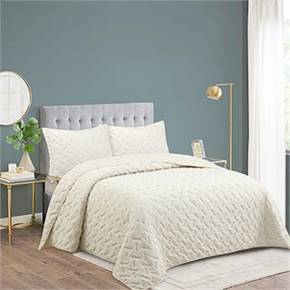 Dainty Home Çift Kişilik Yatak Örtüsü Milena Krem