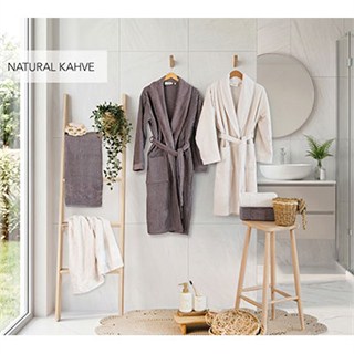 İyi Geceler İstanbul Aile Seti Soft Linen Natural Kahve