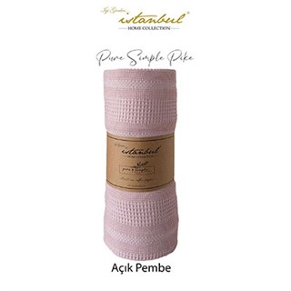 İyi Geceler İstanbul Çift Kişilik Tek Pike Pure Simple Açık Pembe