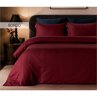 İyi Geceler İstanbul Exclusive Çift Kişilik Nevresim Takımı Signature Bordo