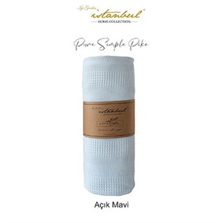 İyi Geceler İstanbul Tek Kişilik Tek Pike Pure Simple Açık Mavi